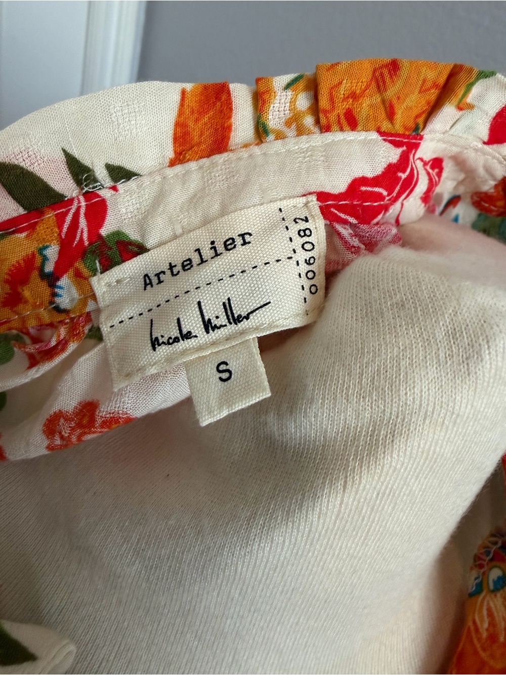 Nicole Miller Atelier Floral Blouse | Size S (Fits S/M) - Picture 4 of 5
